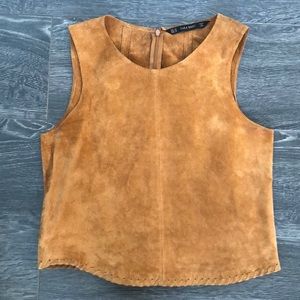 Full leather crop top!